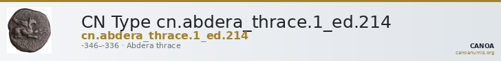 CN Type cn.abdera_thrace.1_ed.214 — CANOA
