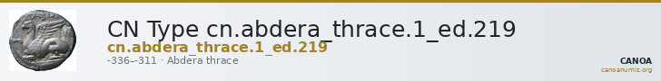 CN Type cn.abdera_thrace.1_ed.219 — CANOA