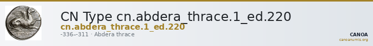 CN Type cn.abdera_thrace.1_ed.220 — CANOA