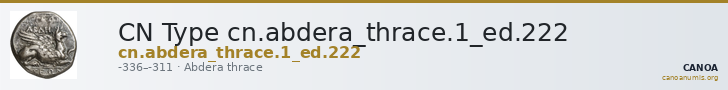 CN Type cn.abdera_thrace.1_ed.222 — CANOA