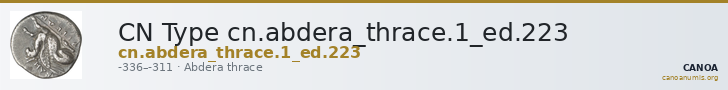 CN Type cn.abdera_thrace.1_ed.223 — CANOA