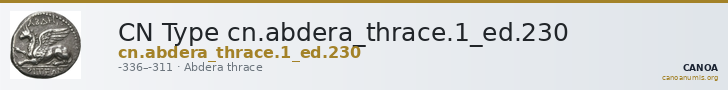 CN Type cn.abdera_thrace.1_ed.230 — CANOA