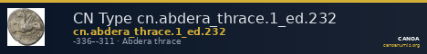 CN Type cn.abdera_thrace.1_ed.232 — CANOA