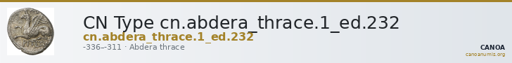 CN Type cn.abdera_thrace.1_ed.232 — CANOA