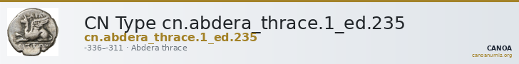 CN Type cn.abdera_thrace.1_ed.235 — CANOA