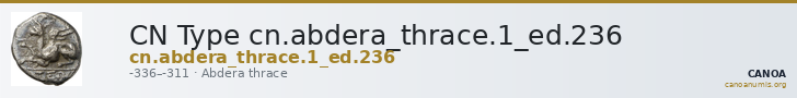 CN Type cn.abdera_thrace.1_ed.236 — CANOA