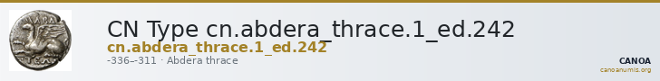 CN Type cn.abdera_thrace.1_ed.242 — CANOA