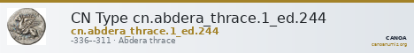 CN Type cn.abdera_thrace.1_ed.244 — CANOA