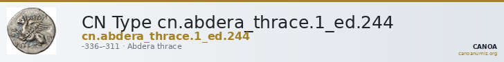 CN Type cn.abdera_thrace.1_ed.244 — CANOA