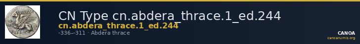 CN Type cn.abdera_thrace.1_ed.244 — CANOA