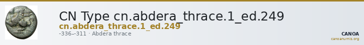 CN Type cn.abdera_thrace.1_ed.249 — CANOA