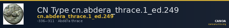 CN Type cn.abdera_thrace.1_ed.249 — CANOA