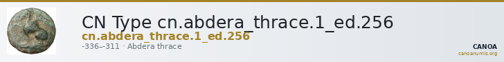 CN Type cn.abdera_thrace.1_ed.256 — CANOA