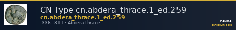 CN Type cn.abdera_thrace.1_ed.259 — CANOA