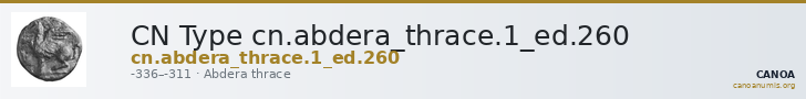 CN Type cn.abdera_thrace.1_ed.260 — CANOA