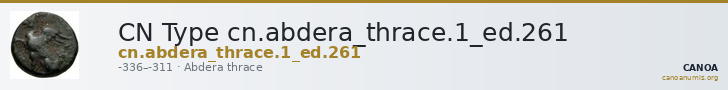 CN Type cn.abdera_thrace.1_ed.261 — CANOA