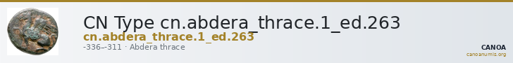 CN Type cn.abdera_thrace.1_ed.263 — CANOA