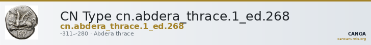 CN Type cn.abdera_thrace.1_ed.268 — CANOA