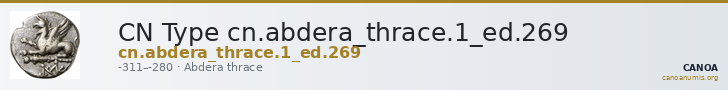 CN Type cn.abdera_thrace.1_ed.269 — CANOA