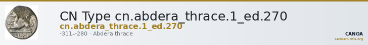 CN Type cn.abdera_thrace.1_ed.270 — CANOA
