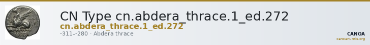 CN Type cn.abdera_thrace.1_ed.272 — CANOA