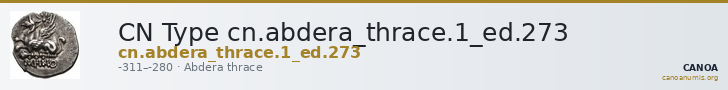 CN Type cn.abdera_thrace.1_ed.273 — CANOA
