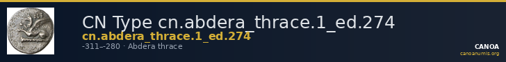 CN Type cn.abdera_thrace.1_ed.274 — CANOA