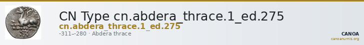 CN Type cn.abdera_thrace.1_ed.275 — CANOA