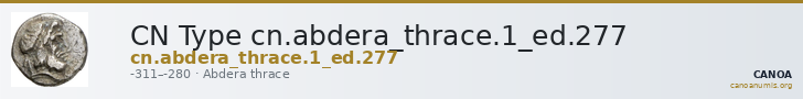 CN Type cn.abdera_thrace.1_ed.277 — CANOA