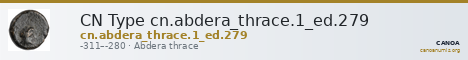 CN Type cn.abdera_thrace.1_ed.279 — CANOA