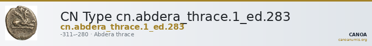 CN Type cn.abdera_thrace.1_ed.283 — CANOA