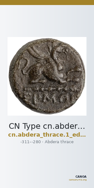 CN Type cn.abdera_thrace.1_ed.287 — CANOA