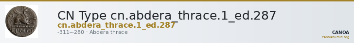 CN Type cn.abdera_thrace.1_ed.287 — CANOA