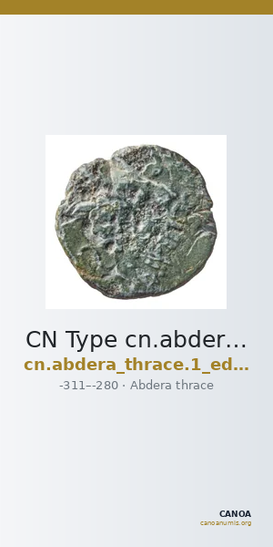 CN Type cn.abdera_thrace.1_ed.292 — CANOA