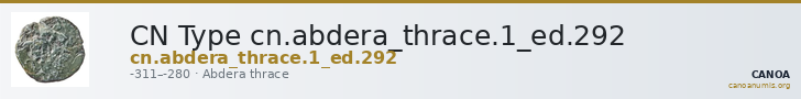 CN Type cn.abdera_thrace.1_ed.292 — CANOA