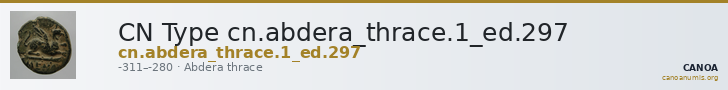 CN Type cn.abdera_thrace.1_ed.297 — CANOA