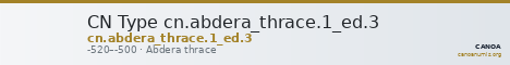 CN Type cn.abdera_thrace.1_ed.3 — CANOA