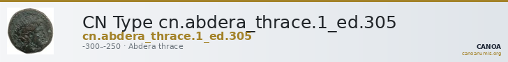 CN Type cn.abdera_thrace.1_ed.305 — CANOA