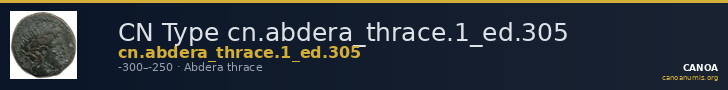 CN Type cn.abdera_thrace.1_ed.305 — CANOA