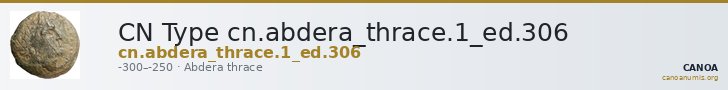 CN Type cn.abdera_thrace.1_ed.306 — CANOA