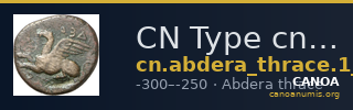 CN Type cn.abdera_thrace.1_ed.319 — CANOA