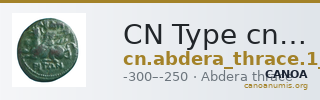 CN Type cn.abdera_thrace.1_ed.321 — CANOA