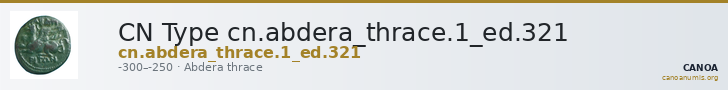 CN Type cn.abdera_thrace.1_ed.321 — CANOA