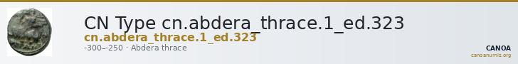 CN Type cn.abdera_thrace.1_ed.323 — CANOA