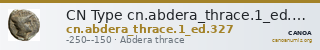CN Type cn.abdera_thrace.1_ed.327 — CANOA