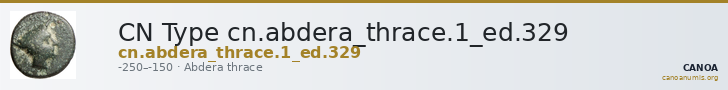 CN Type cn.abdera_thrace.1_ed.329 — CANOA