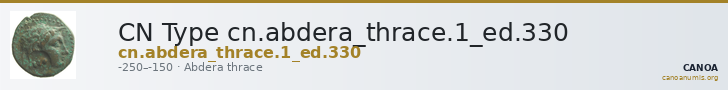 CN Type cn.abdera_thrace.1_ed.330 — CANOA
