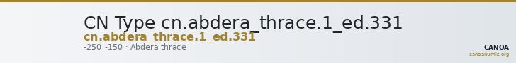 CN Type cn.abdera_thrace.1_ed.331 — CANOA