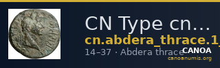 CN Type cn.abdera_thrace.1_ed.335 — CANOA