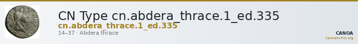 CN Type cn.abdera_thrace.1_ed.335 — CANOA